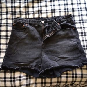 American Eagle high rise, mom jean shorts